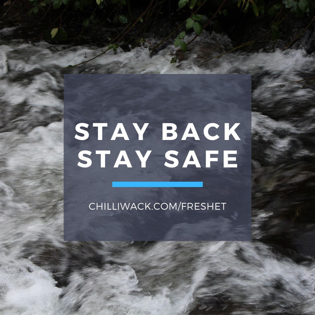 A fast moving creek with the words 